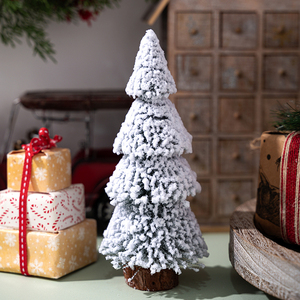 Nuovo Design Mini Albero <span class=keywords><strong>di</strong></span> <span class=keywords><strong>Natale</strong></span> Innevato Decorazione da Tavolo per Feste Collezione <span class=keywords><strong>Decorazioni</strong></span> Natalizie Nevose - Product Image 4