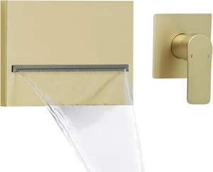 Verdecktes thermostat isches Dusch misch ventil, Messing-Dusch umlenk ventil Durchfluss regelventil mit LED-Temperatur anzeige - Product Image 1