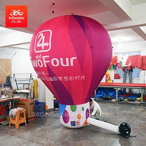 360 ballon de publicité extérieure de boule de <span class=keywords><strong>Fuchsia</strong></span> rose gonflable personnalisé avec des gonflables géants d'accessoire de ventilateur pour des décorations - Product Image 2