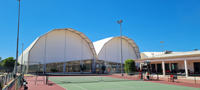 Tenda Sportiva Ricreativa Personalizzata a Grande Apertura in Alluminio 6061-T6 Impermeabile in PVC Certificata CE per Calcio e Basket