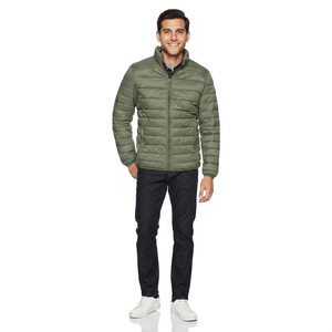Veste matelassée légère pour homme la plus vendue avec capuche, veste d'hiver chaude en duvet, disponible en plusieurs couleurs, état neuf - Product Image 1