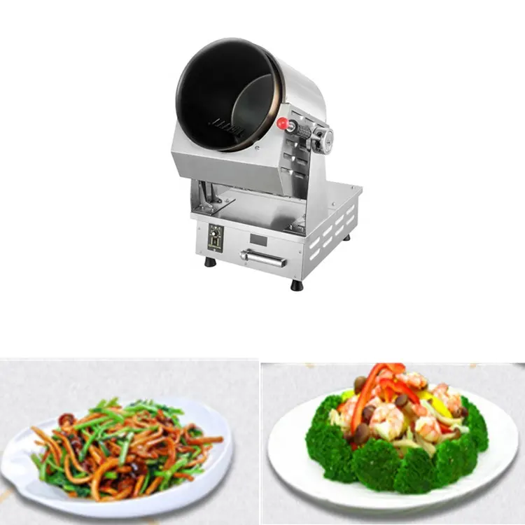 เครื่องทำอาหารเชิงพาณิชย์อัตโนมัติอัจฉริยะทำอาหารหุ่นยนต์เครื่องข้าวผัด