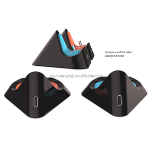 Dock di ricarica portatile a triangolo <span class=keywords><strong>singolo</strong></span> Base in plastica ABS tipo-C carica rapida Stander per Console di gioco interruttore NS2 accessorio - Product Image 6