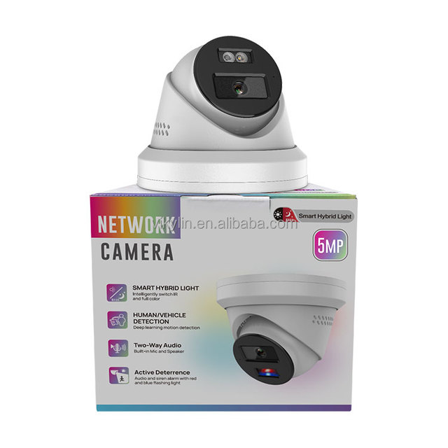 Vikylin CCTV Manufacturer OEM HIK Smart Red Blue Light ColorVu 5MP 8MP Active Deterrence Indoor Outdoor POE Ip Camera