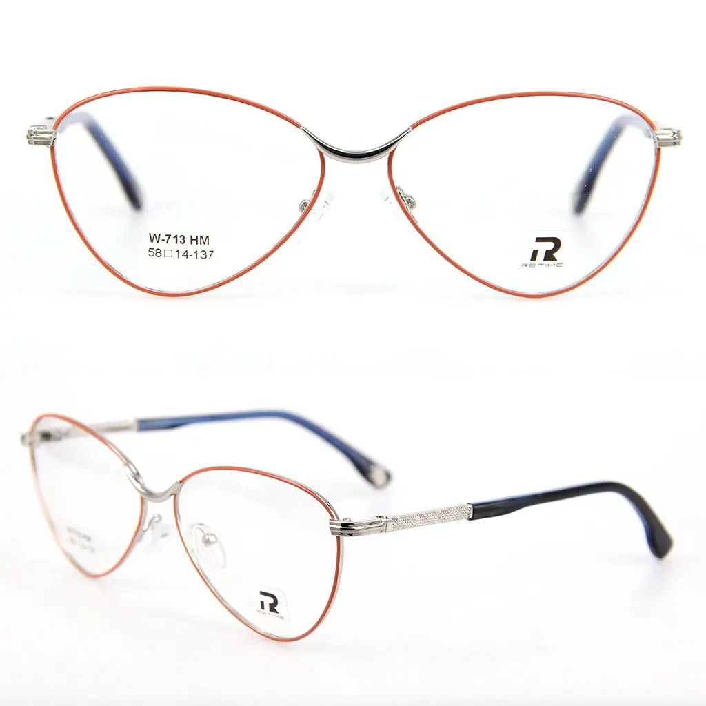 Supplier Frame Glasses Fashion 2 Tone Color Women Eye Glasses Frames Eyeglasses Optical Glasses