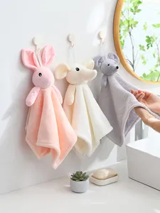 Bearfamily Thickened Cute Mouse Hand Towels Bath Kitchen Soft Skin Friendly Microfiber Towel