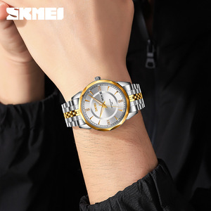 Skmei Men's Stainless Steel Watch Analog Quartz Water Proof 30M Business Casual With Double Calendar Model 9268 - Product Image 2
