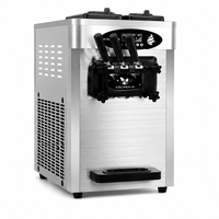 Mini machine à crème glacée de table haute productivité, 3 saveurs, yaourt, lait, poudre de chocolat, économique, petite machine à crème glacée
