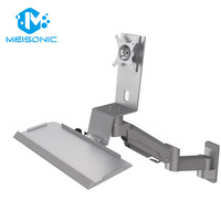 Support d'écran inclinable mural Meisonic T9-GA02KBL en alliage d'aluminium, capacité de charge de 20 kg, bras plus longs, trois options de couleur, neuf