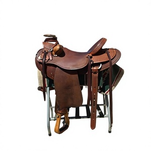 Silla de Montar de Cuero Genuino de Alta Resistencia, Estilo Europeo, Hecha a Mano, para Carreras Inglesas, en Venta para Equipo de Equitación - Product Image 1