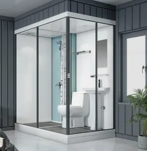 Neues Design Dusche und Toilette integriertes tragbares vorgefertigtes geschlossenes Badezimmer alles in einem Badezimmer Duschraum