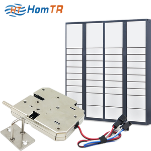 Lock Parcel HomTR Top Safe Zinc Alloy Small Gym Locker Lock Mini Solenoid DC12V Parcel Box Cabinet Latch