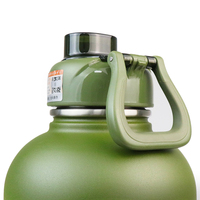 Grande bouteille d'eau en acier inoxydable pour camouflage, produits chauds, capacité de 13l/2l/2,2 l, mat, logo personnalisé avec manches amovibles, livraison gratuite