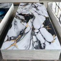 Material Flexible para Paredes - Panel de Azulejos de Mármol Flexible con Protección UV, Decoración para el Hogar, Tablero de Plástico con Aspecto de Piedra, Tablero de Separación para Cocina y Baño
