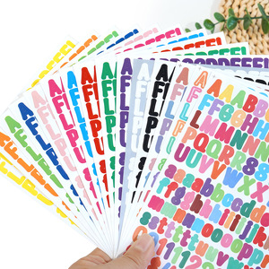 Pegatinas de Letras en Inglés de Vinilo de 0.5 Pulgadas, Resistentes al Agua, a la Luz Solar y al Aceite, Coloridas, Artísticas, para Decoración - Product Image 6