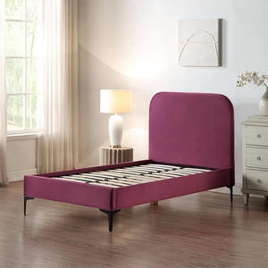 Moderno <span class=keywords><strong>letto</strong></span> per bambini in <span class=keywords><strong>velluto</strong></span> tessuto imbottito formato <span class=keywords><strong>singolo</strong></span> - Product Image 3