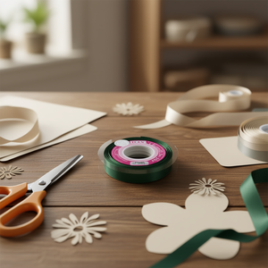 Nastro in Raso 1,5cm 25Y Verde Scuro D-47 10297 - Product Image 3