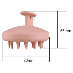 2026 Trending Recyclable Full Silicone Compact Waterproof Hairbrush Head Massager Shampoo <b>Brush</b> Detangling Scalp Massager - Product Image 4