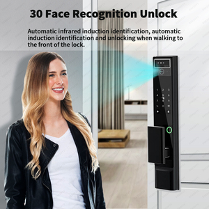 Cnc khắc 3dface nhận dạng khóa cửa thông minh kỹ thuật số sinh trắc học Tự động khóa cửa điều khiển từ xa cho thị trường Israel - Product Image 3