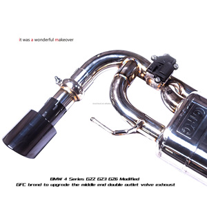 Sistema de Escape con Válvula Eléctrica REV Catback para <span class=keywords><strong>BMW</strong></span> 420i 425i <span class=keywords><strong>430i</strong></span> G22 G23 <span class=keywords><strong>G26</strong></span> B48 2.0T, Fabricado con Tubo SUS304 - Product Image 2
