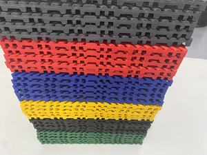 Pp <b>Plastic</b> Interlocking Floor Tiles 400x400mm 18/20mm Thick Anti-slip Drainage Garage Car Wash <b>Flooring</b> Sheet - Product Image 2
