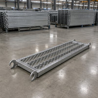 Planche de coffrage industrielle personnalisée en acier HDG avec grille Exp et extrémité à crochet en C 3000x240x65mm EN1065 pour support de coffrage de construction d'entrepôts