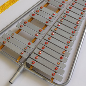 Xilofono Glockenspiel a 27 Note, Strumento a Percussione, Xilofono in Alluminio Professionale con Tubo di Estensione, <span class=keywords><strong>Carillon</strong></span> in Metallo - Product Image 6