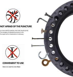 Pièces de rechange pour trottinette électrique, pneus pleins en nid d'abeille de 8,5 x 2,0 pouces pour <span class=keywords><strong>Xiaomi</strong></span> <span class=keywords><strong>M365</strong></span>, pneus pleins sans air - Product Image 3