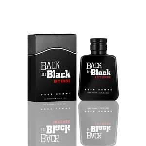 高品质100毫升私人标签科隆男士香水性感原创纯黑色木质芳香男士香水