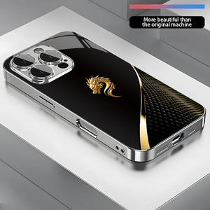 Funda de Lujo para Teléfono Celular Apple 17 Air, con Diseño de Escamas de Dragón en Cristal, para iPhone 16 Pro Max, 13, 14, 15 Plus, Protectora - Product Image 2