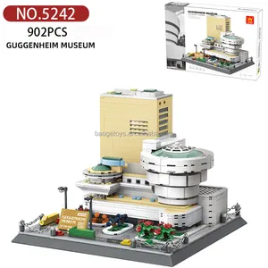 Bauspielzeug Meister Architektur Bausteine Spielzeug 3d-Architekturmodell Architektur Guggenheim-Museum-Sets Spielzeug