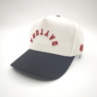 Gorra de Béisbol Deportiva al por Mayor, de Alta Calidad, con Estructura en A, Logotipo Personalizado, Bordado 3D, 5 Paneles, de Algodón, con Letras, Dos Tonos