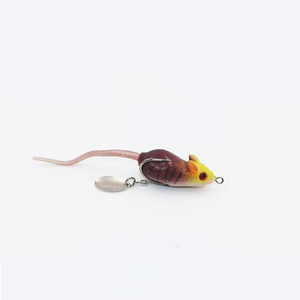 <span class=keywords><strong>Esca</strong></span> bionica a doppio gancio Luya Mouse Thunderfrog <span class=keywords><strong>esca</strong></span> galleggiante nera per la pesca di piccole esche per topi - Product Image 4