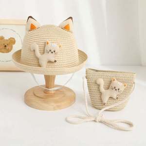 Sombrero de Sol de Papel para Niños al por Mayor, para Niños y Niñas, para Viajes de Verano, Esquí, Conjunto Casual con Bolsa - Product Image 4