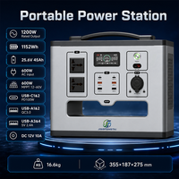 Station d'alimentation portable PEP-SD1200A 1200W, batterie LiFePO4 1152Wh, chargeur solaire MPPT pour camping-car, camping, batterie Lifepo4 12v