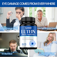 Capsules de Lutéine Vitamines Oculaires Vision Avancée Complexe Myrtille Plus Ginkgo Eyebright Gélules Molles Zeaxanthine Lutéine