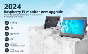 핫 세일 오렌지 파이 Aida64 컴퓨터 보조 화면 드라이브 무료 라즈베리 파이 디스플레이 7 인치 IPS 터치 HD-MI 모니터 - Product Image 3