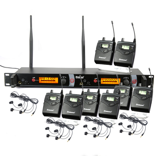 Professional Wireless in Ear Monitor Set System Portable Monitor Iem for Stage Singer Musician