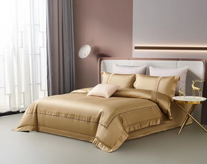 Vente en gros de draps en coton doux pour <span class=keywords><strong>2</strong></span> <span class=keywords><strong>personnes</strong></span> lot de quatre pièces 100% pur coton drap de <span class=keywords><strong>lit</strong></span> pour couette de couleur unie - Product Image 3