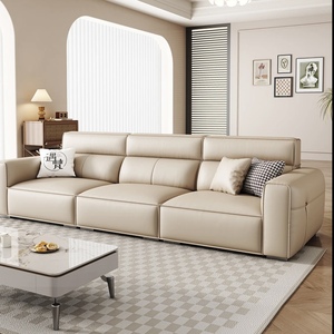 Set di mobili per divani in vera pelle in stile nordico 2025 tariffa nera preferenziale per appartamenti Hotel-<span class=keywords><strong>Letto</strong></span> a <span class=keywords><strong>2</strong></span> <span class=keywords><strong>posti</strong></span> - Product Image 4