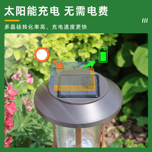 Lámpara de Jardín Solar LED con Proyección de Gotas de Agua, Lámpara de Camino para Exteriores, Resistente al Agua, con Estaca para Césped, HW-6181 - Product Image 3