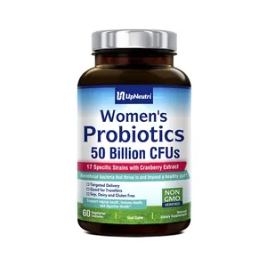 Suplemento de alta potência probióticos para mulheres cápsulas de probióticos 50 bilhões de UFC para a saúde feminina OEM/ODM de marca própria