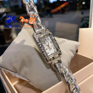 Montre vintage en argent de marque H pour femmes, design rétro exquis, acier inoxydable 316L, quartz Ronda, mode luxe léger - Product Image 3