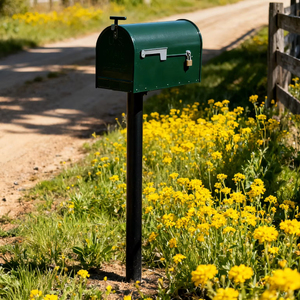 Soporte de Montaje para Buzón de Correo de Acero Resistente, Ajustable, con <span class=keywords><strong>Placa</strong></span> Múltiple, Recubrimiento de Polvo Negro - Product Image 1