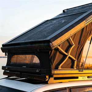 X <b>Hinge</b> Frame Aluminum Roof Tent 4 Person Luxury Triangle Hardshell Car Rooftop Tent Hard Shell Roof Top Tent For Vehicle - Product Image 2
