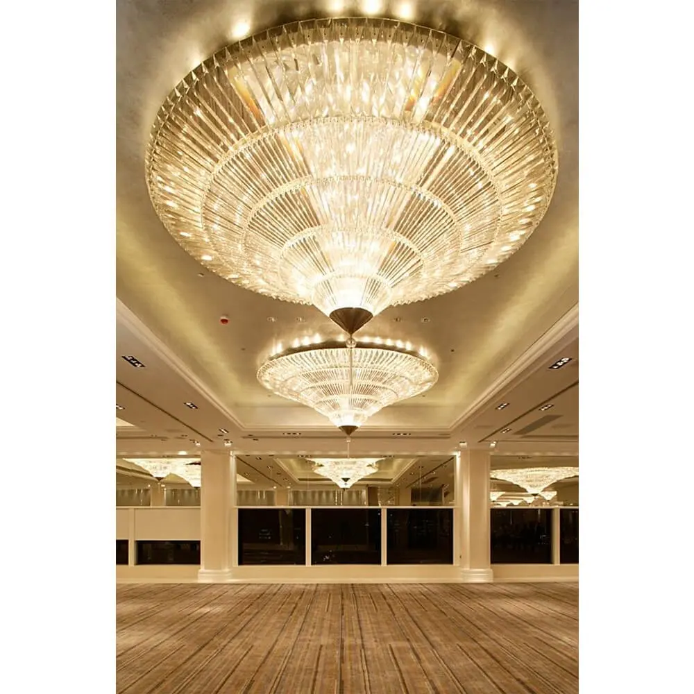호텔 샹들리에 제조 업체 럭셔리 황금 전통적인 크리스탈 샹들리에 웨딩 연회 대형 샹들리에 호텔