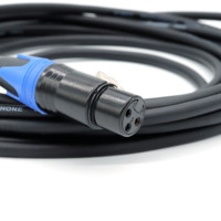 Câble de commande de Signal d'éclairage XLR fil 3 broches Dmx512 fil de Signal de scène 1m 2m 3m 8m câble de Microphone DMX