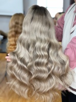Perruque en cheveux humains HD Lace Front 13x5 couleur personnalisée pour femmes blanches, sans colle, avec ligne de cheveux naturelle, mèches balayage, qualité salon