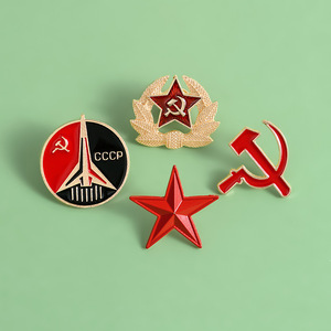 New Retro <span class=keywords><strong>USSR</strong></span> biểu tượng men <span class=keywords><strong>Pin</strong></span> đỏ sao liềm búa chiến tranh lạnh SoViet CCCP BROOCH Quà Tặng biểu tượng huy hiệu ve áo <span class=keywords><strong>Pin</strong></span> cho áo - Product Image 3
