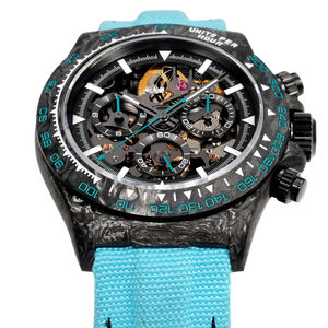 Montre pour jeunes de couleur bleu noir, en fibre de carbone, multifonctionnelle, avec date automatique, ultra légère, pour le tennis, le badminton et le basketball - Product Image 2